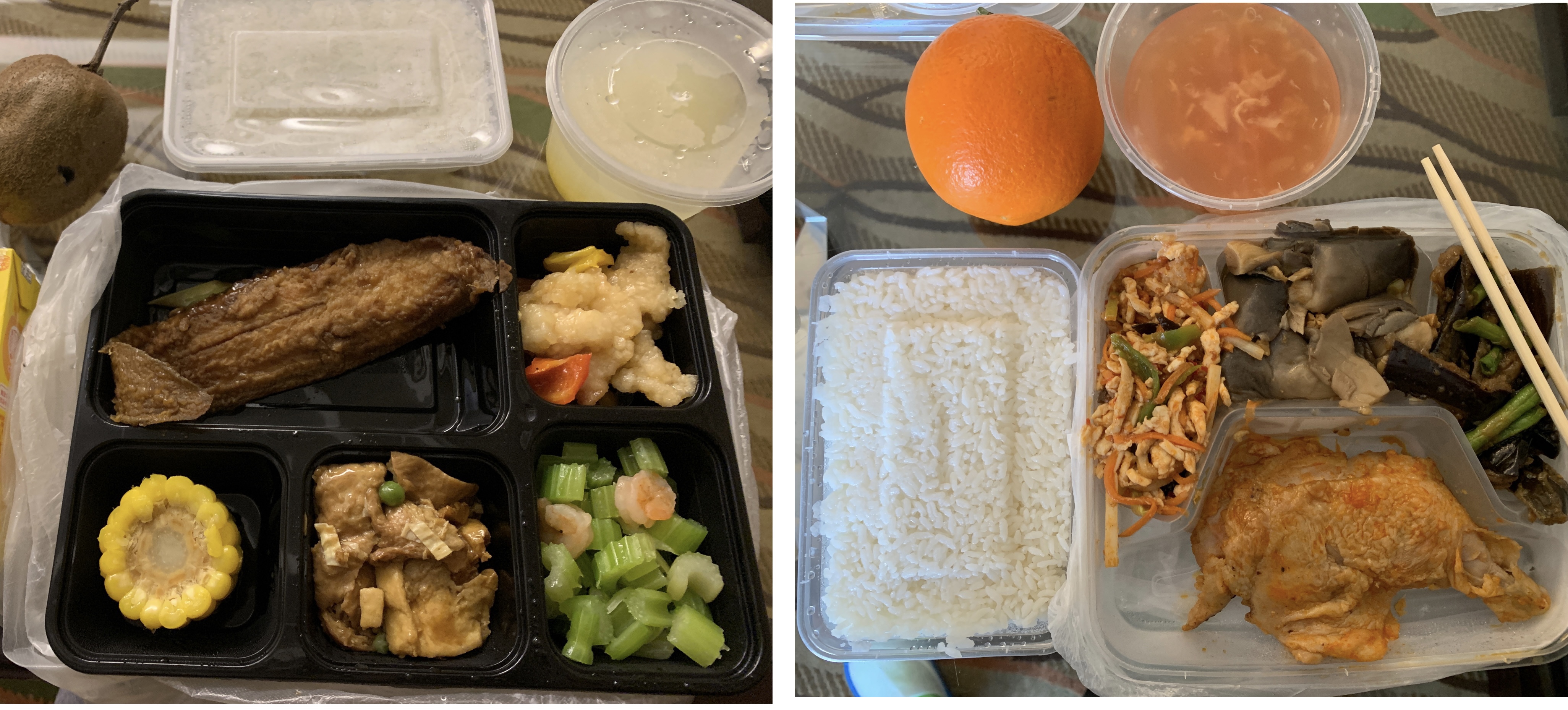 First day lunch and dinner