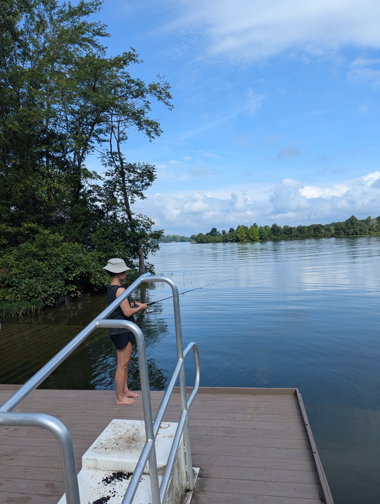 Who will take a picture for someone with huge objects in the front? Erik will.