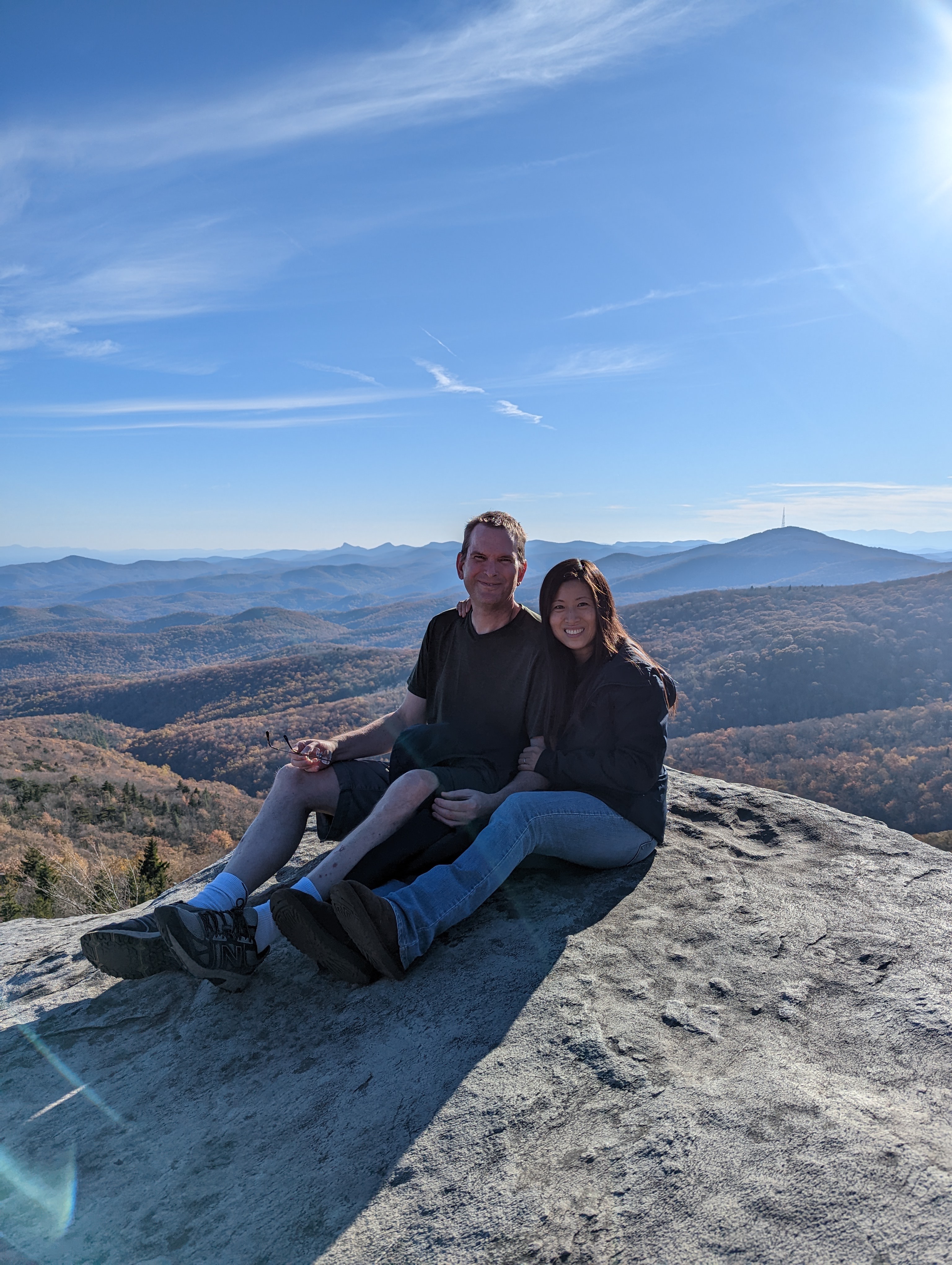 Best picture among all pictures we ever asked others on trails to take!