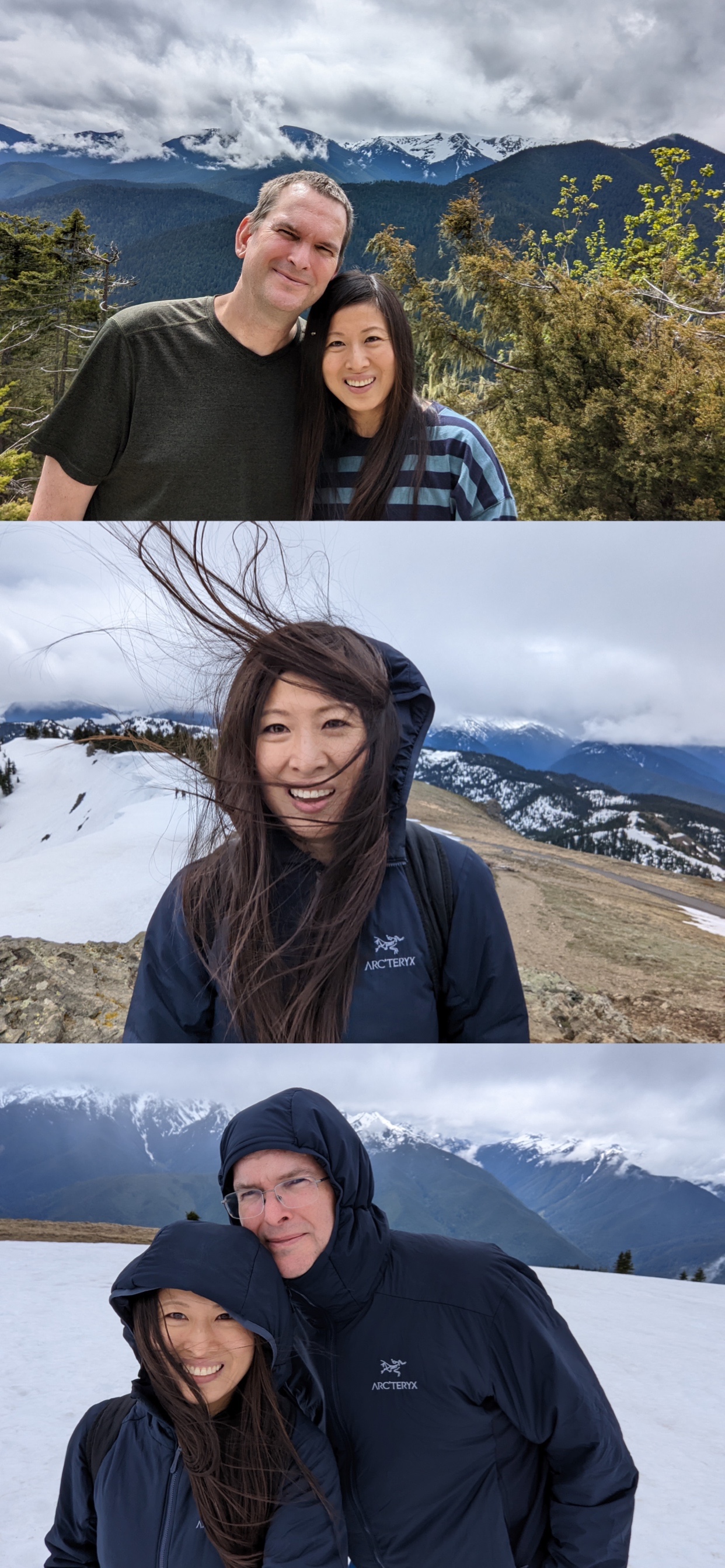 Hiking in the snow is fun! :)