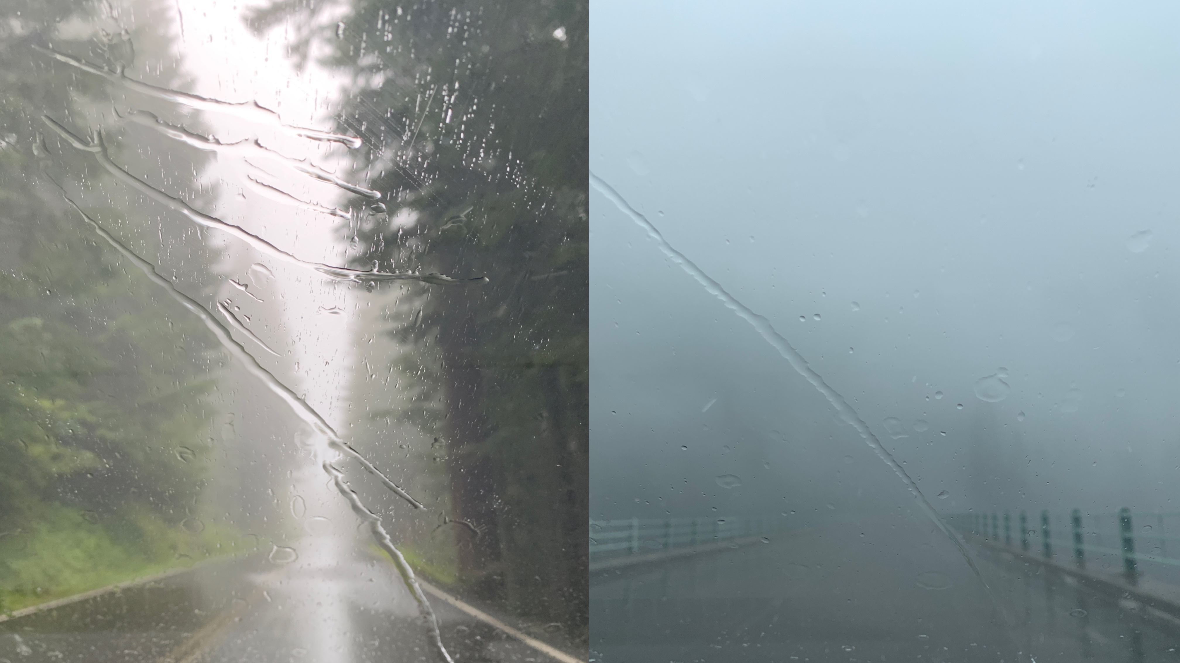 Our driving in the park 一直下雨:(