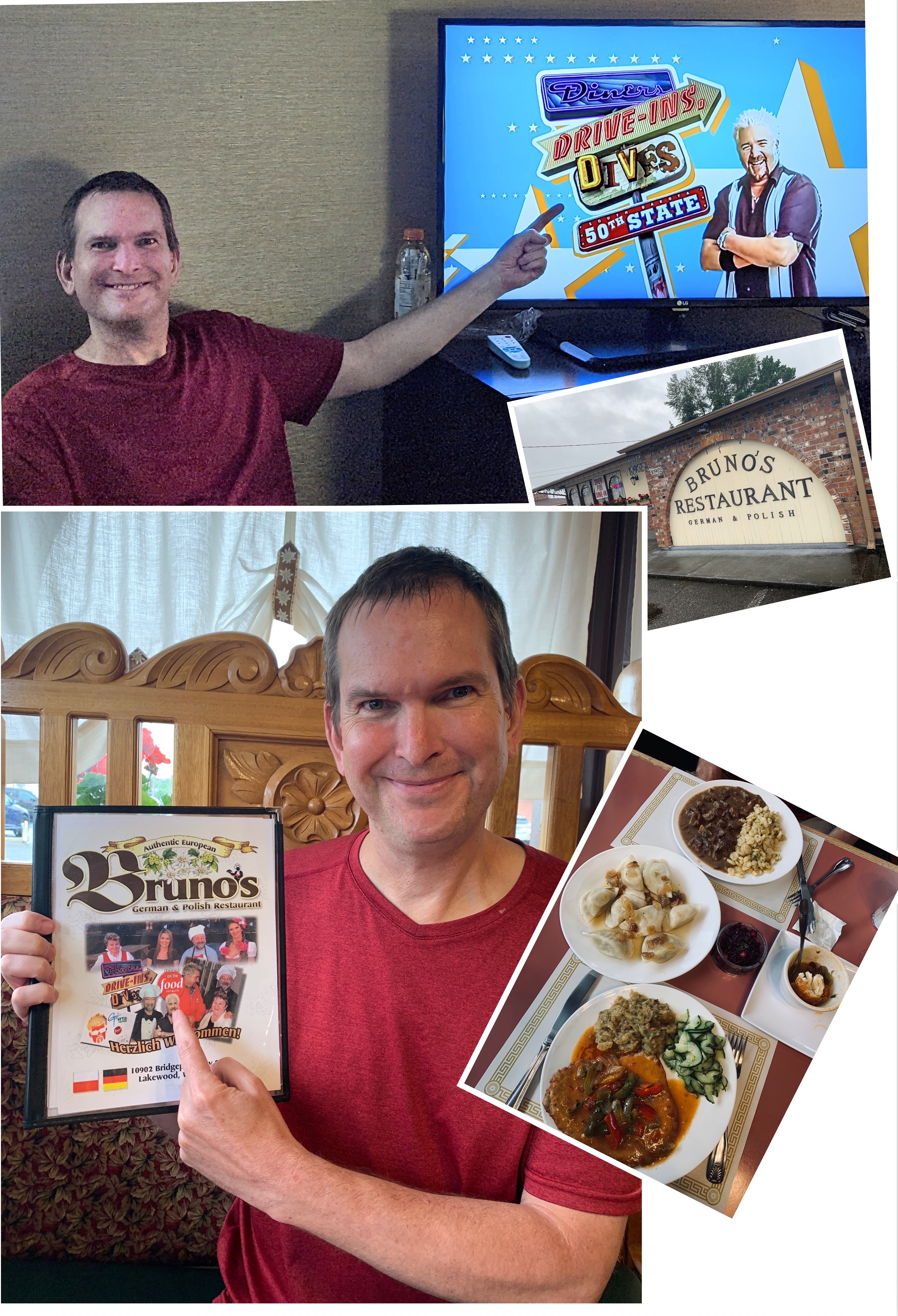 Erik watched the show after our dinner in hotel