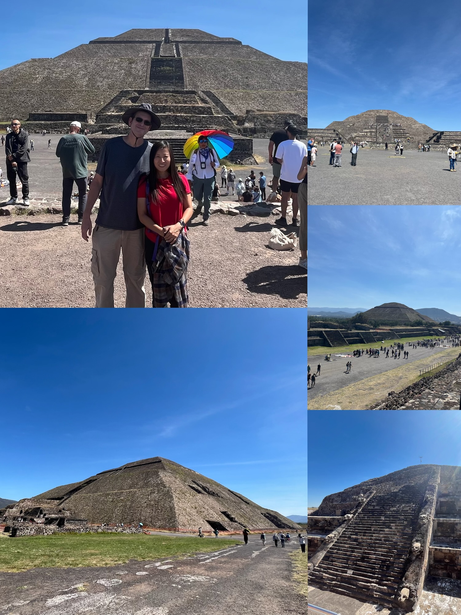 Pyramid of the Sun, the moon and temple of feathered serpent